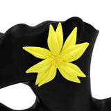 Fashion Large Floral Earrings #KE1195 - Multiple Colors (PC)