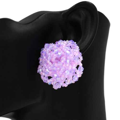 Fashion Beaded Earrings #KE1218 - Multiple Colors (PC)