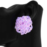 Fashion Beaded Earrings #KE1218 - Multiple Colors (PC)