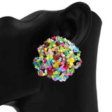 Fashion Beaded Earrings #KE1218 - Multiple Colors (PC)