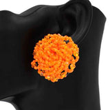 Fashion Beaded Earrings #KE1218 - Multiple Colors (PC)
