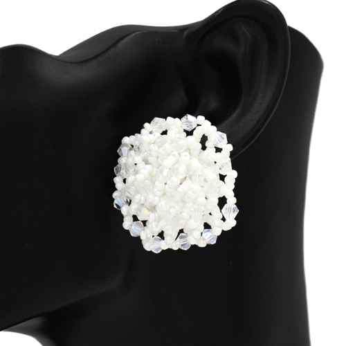 Fashion Beaded Earrings #KE1218 - Multiple Colors (PC)