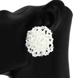 Fashion Beaded Earrings #KE1218 - Multiple Colors (PC)