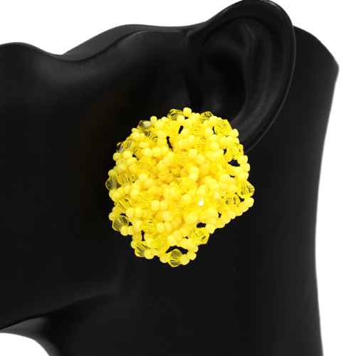 Fashion Beaded Earrings #KE1218 - Multiple Colors (PC)