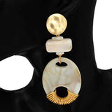 Fashion Geometric Drop Earrings #KE1235 - Multiple Colors (PC)