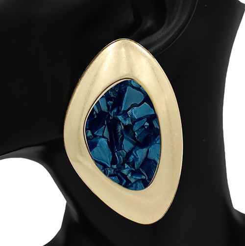 Fashion Large Statement Earrings #KE2161 - Multiple Colors (pc)