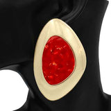 Fashion Large Statement Earrings #KE2161 - Multiple Colors (pc)
