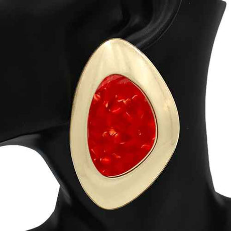 Fashion Large Statement Earrings #KE2161 - Multiple Colors (pc)