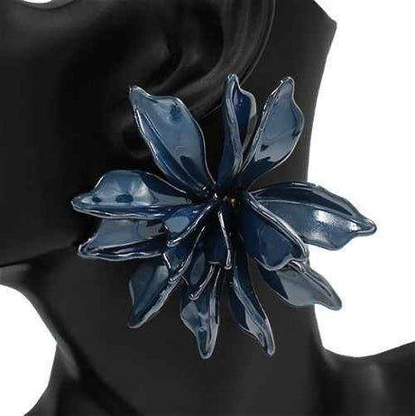 Fashion Floral Statement Earrings #KE1270 - Multiple Colors (PC)