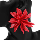 Fashion Floral Statement Earrings #KE1270 - Multiple Colors (PC)