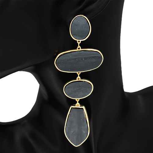 Fashion Geometric Drop Statement Earrings #KE1271 - Multiple Colors (PC)