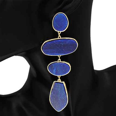 Fashion Geometric Drop Statement Earrings #KE1271 - Multiple Colors (PC)
