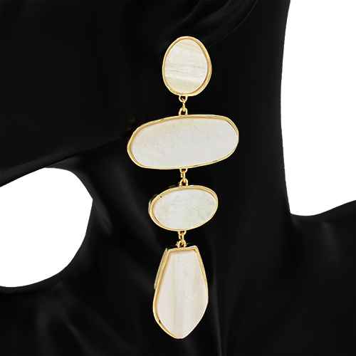 Fashion Geometric Drop Statement Earrings #KE1271 - Multiple Colors (PC)