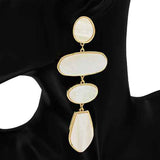 Fashion Geometric Drop Statement Earrings #KE1271 - Multiple Colors (PC)