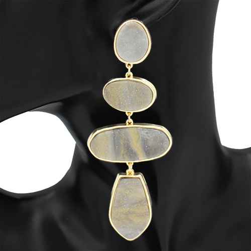 Fashion Geometric Drop Statement Earrings #KE1271 - Multiple Colors (PC)