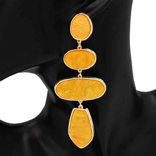Fashion Geometric Drop Statement Earrings #KE1271 - Multiple Colors (PC)