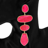 Fashion Geometric Drop Statement Earrings #KE1271 - Multiple Colors (PC)