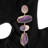 Fashion Geometric Drop Statement Earrings #KE1271 - Multiple Colors (PC)