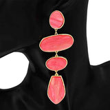 Fashion Geometric Drop Statement Earrings #KE1271 - Multiple Colors (PC)
