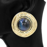 Fashion Round Statement Earrings #KE1278 - Multiple Colors (PC)