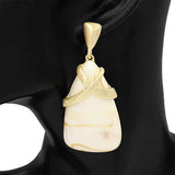 Fashion Stone Drop Earrings #KE1304 - Multiple Colors (PC)