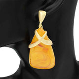 Fashion Stone Drop Earrings #KE1304 - Multiple Colors (PC)