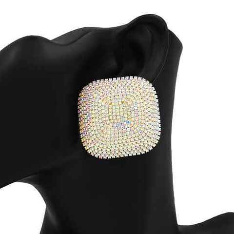 Fashion Rhinestone Earrings #KE2506 - Multiple Colors (PC)