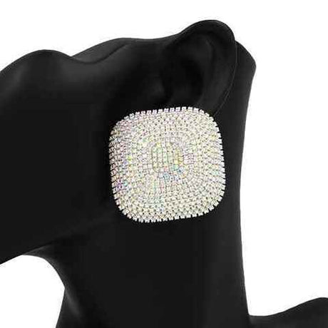 Fashion Rhinestone Earrings #KE2506 - Multiple Colors (PC)