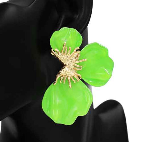 Fashion Tropical Earrings #KE2739 - Multiple Colors (PC)