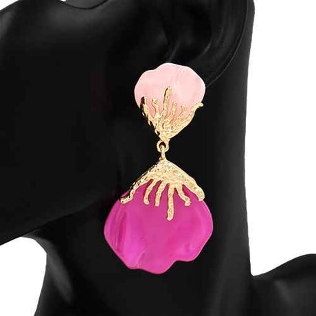 Fashion Large Design Earrings #KE2740 - Multiple Colors (PC)