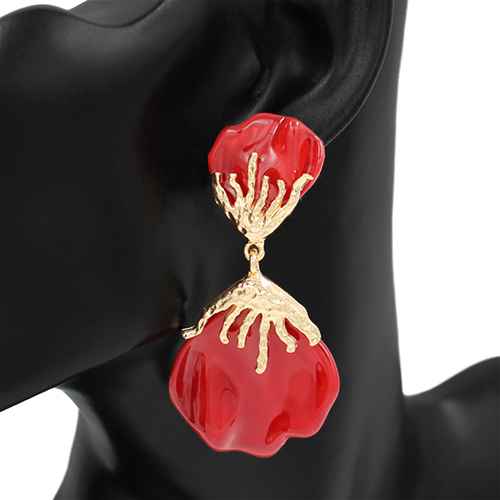 Fashion Large Design Earrings #KE2740 - Multiple Colors (PC)