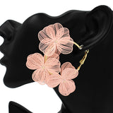 Flower Hoop Earring #KE2746 (PC)