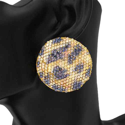 Fashion Rhinestone Earrings #KE2849LEO - Leopard (PC)
