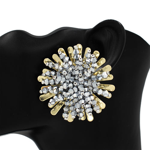 Fashion Statement Flower Earring #KE2961 (PC)