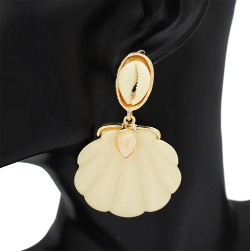 Fashion Statement Shell Earrings #KE2966 (PC)