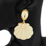 Fashion Statement Shell Earrings #KE2966 (PC)