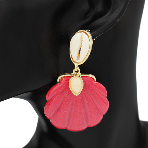 Fashion Statement Shell Earrings #KE2966 (PC)