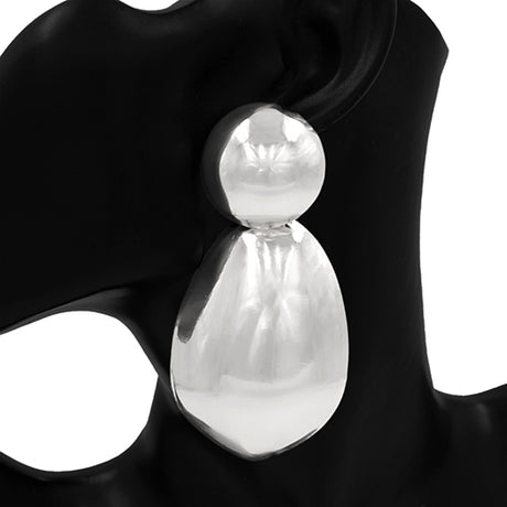 Fashion Large Drop Earrings #KE2976 - Multiple Colors (PC)