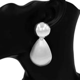 Fashion Medium Teardrop Statement Earrings #KE4530 - Multiple Colors (PC)