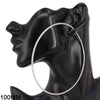 Fashion Large Hoops Earrings #KE6009-100SV (PC)