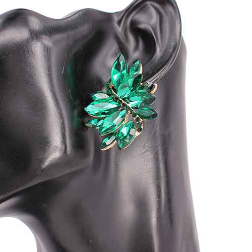 Fashion Floral Cluster Earrings #KE8208 - Multiple Colors (PC)