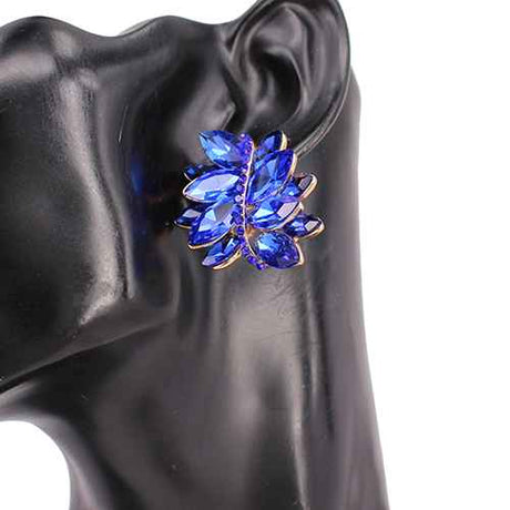 Fashion Floral Cluster Earrings #KE8208 - Multiple Colors (PC)
