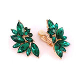 Fashion Crystal Cluster Clip-On Earrings #KE8228 - Multiple Colors (PC)