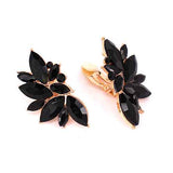 Fashion Crystal Cluster Clip-On Earrings #KE8228 - Multiple Colors (PC)