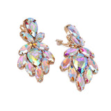 Fashion Cluster Clip-On Statement Earrings #KE8230 - Multiple Colors (PC)