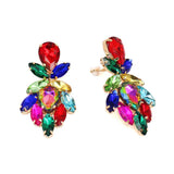 Fashion Cluster Clip-On Statement Earrings #KE8230 - Multiple Colors (PC)