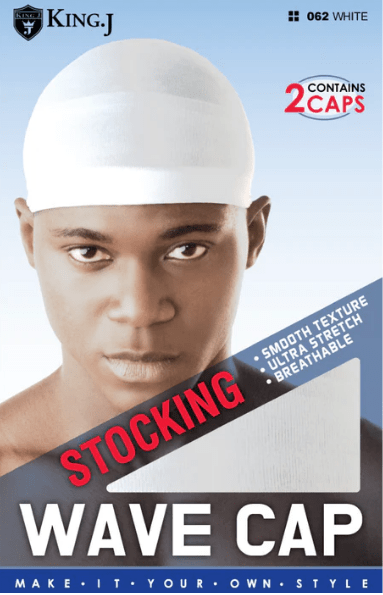 #062 Stocking Wave Cap / White (12PC)