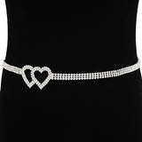 Fashion Rhinestone Belt with Heart Design #KM1466 (PC)