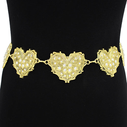 Fashion Heart Chain Belts #KM1535 - Multiple Colors (PC)