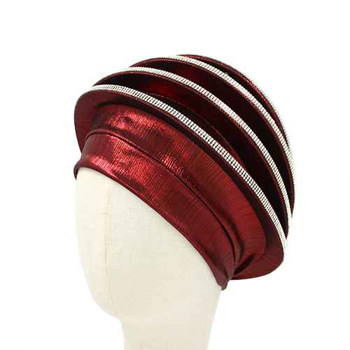 Fashion Layered Turban Hat #KM1588 - Multiple Colors (PC)